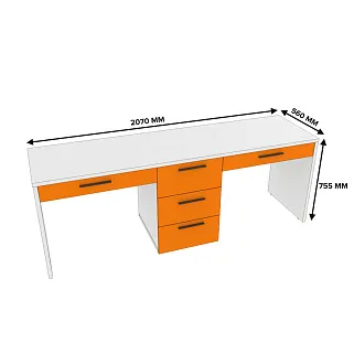 Cтол прямой на 2 рабочих места L718.2