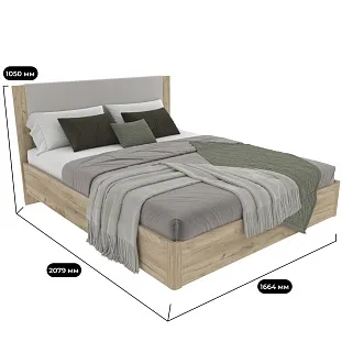 Кровать двуспальная CUBO с парящим эффектом C161 , 160x200