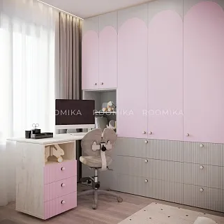 Тумба-опора для столешницы, фасады в эмали LE723