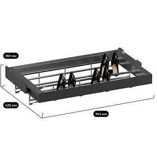 ALFA Выдвижная обувница в базу 800 мм, FRM5804.764.01