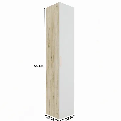 Шкаф однодверный со полками узкий L220.44-4