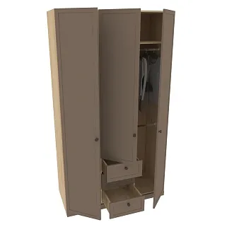 Шкаф трехдверный для одежды A203.60