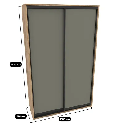 Шкаф-купе ХG150.60-1, профиль INTEGRO, фасад МДФ