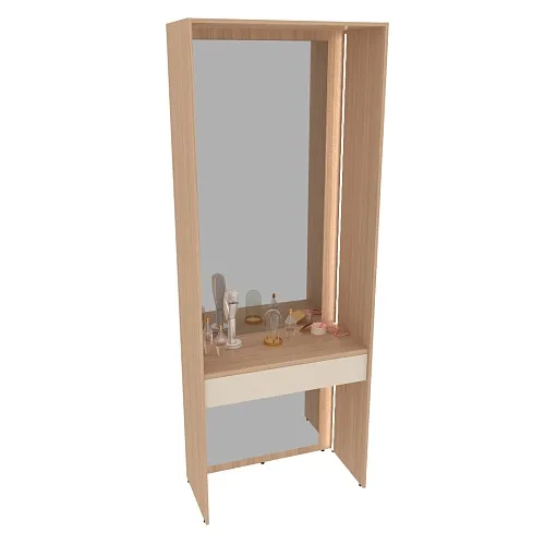 Ниша с ящиком, зеркалом и подсветкой для спальни R270.45