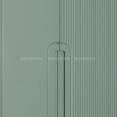 Шкаф 2 дверный, фрезерованные фасады в эмали LE210.60-1