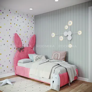 Кровать односпальная мягкая BUNNY  с подъемным механизмом, 90x190