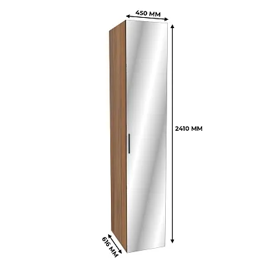 Шкаф 1 дверный узкий с зеркалом L220.60-1Z