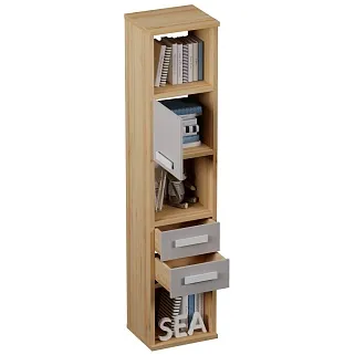 Cтеллаж сквозной книжный на 5 ниш E805