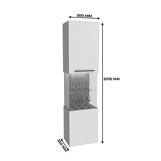 Шкаф напольный с подсветкой LG225 L/R