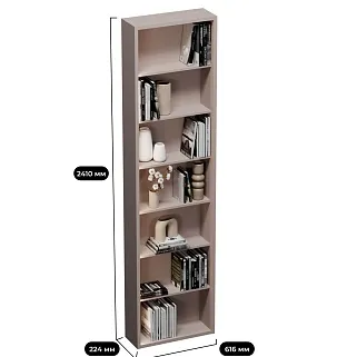 Стеллаж завершающий с подсветкой L231.60