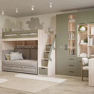 Кровать-чердак E977, 90x200 L/R