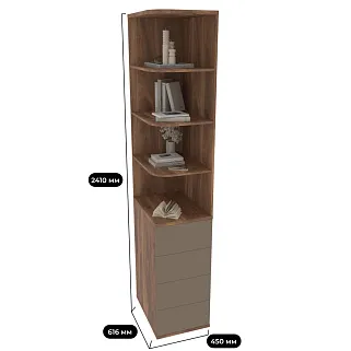 Шкаф завершающий Х451.60 L/R, с подсветкой