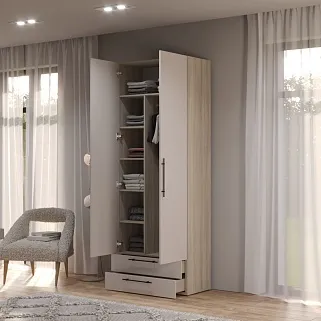 Шкаф двустворчатый с ящиками L211.44