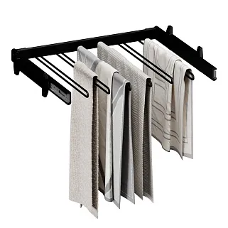 BELLE  Вешалка для брюк, 600 мм, цвет черный, BE60TRBL