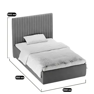 Кровать мягкая ASTI  с подъемным механизмом,120x200