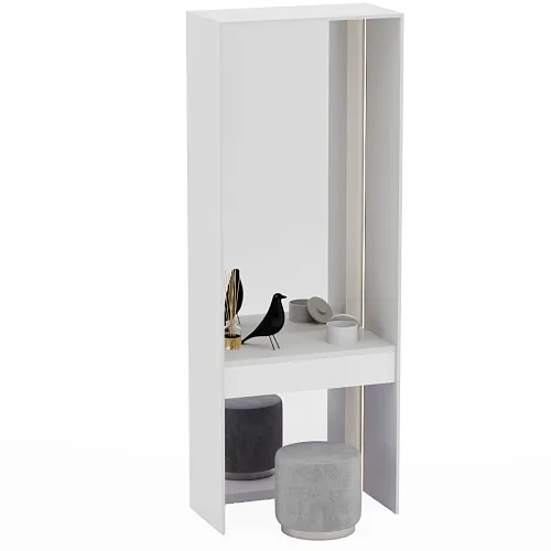 Ниша с ящиком, зеркалом и подсветкой для спальни R270.45