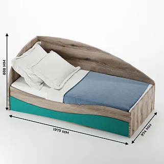 Кровать односпальная P901 с подъемным механизмом, 90x190