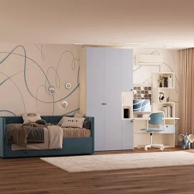 Рабочий стол со встроенным стеллажом HOF420