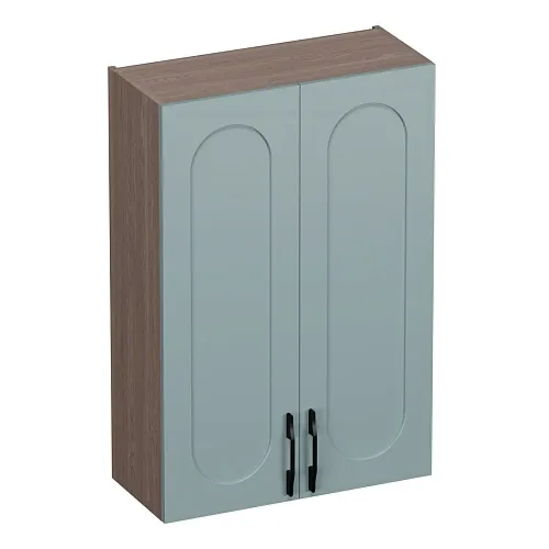 Антресоль двудверная, фрезерованные фасады в эмали LE339.300