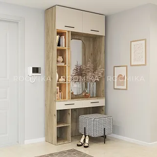 Столик туалетный с антресолью и стеллажом L415