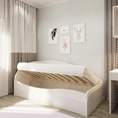 Кровать односпальная P901 с подъемным механизмом, 90x190