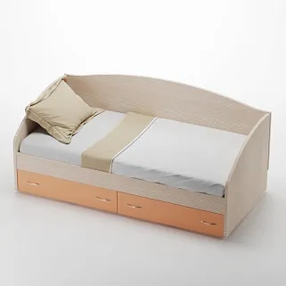 Кровать односпальная с ящиками P902N, 90x190