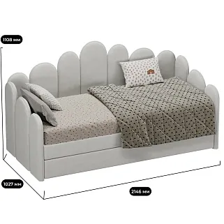 Мягкая кровать-диван SHELL, 90x190
