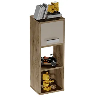 Cтеллаж сквозной книжный на 3 ниши с фасадом E803