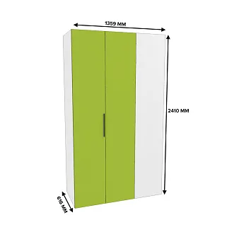 Шкаф со складными дверьми и фальш панелью L206 L/R