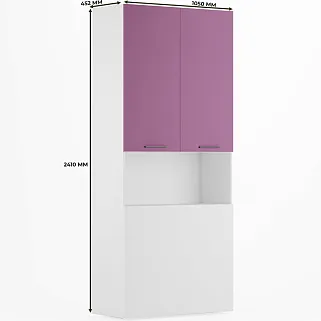 Шкаф двухдверный с фальш стенкой L212.1