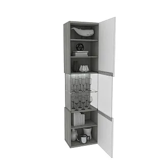 Шкаф напольный с подсветкой LG225 L/R