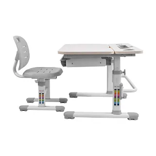 Комплект парта + стул Littonia Grey-w + лампа