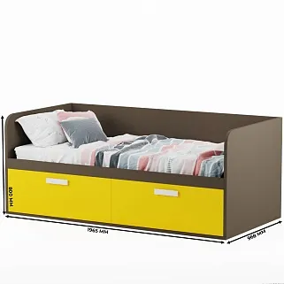 Кровать односпальная E902.9, 90x190