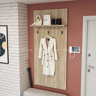 Панель широкая с полкой и крючками L-177