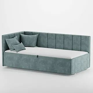 Кровать с подъемным механизмом и ящиком для белья LINE М1