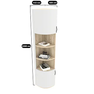 Шкаф завершающий узкий  с нишей P233.2 L/R