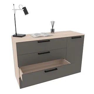 Комод с ящиками и дверью R706