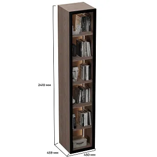 Шкаф со стеклянными фасадом с подсветкой R220.2