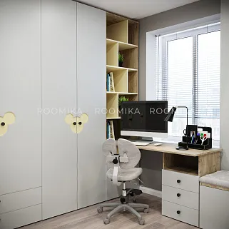 Стеллаж, фасады в эмали LE2228.44