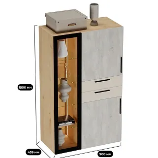 Шкаф комбинированный  R255 L/R