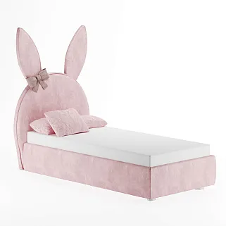 Кровать односпальная мягкая BUNNY  с подъемным механизмом, 90x190