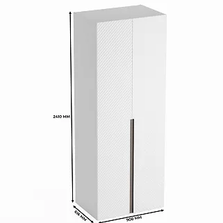 Шкаф 2 дверный, фасады в эмали LE-210.60-2