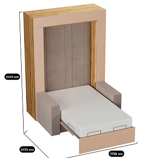 Шкаф-кровать трансформер L950-60.120, 120x200