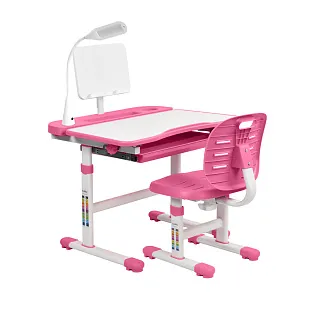 Комплект парта + стул трансформеры Cura Pink FUNDESK