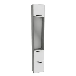Шкаф завершающий с обувницей и зеркалом LG-250