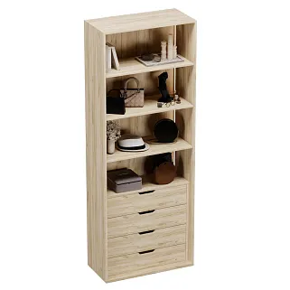 Шкаф с встроенными ящиками с подсветкой R215.2