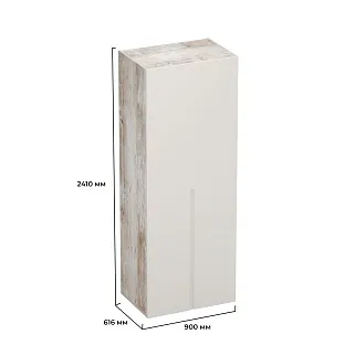 Шкаф 2 дверный, фасады в эмали LE-210.60-4