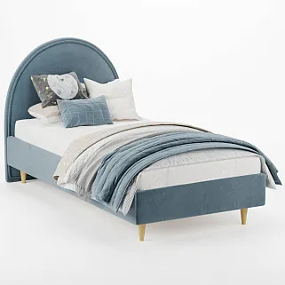 Кровать односпальная мягкая BUBBLE, 90x190