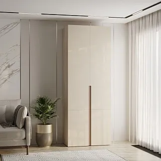 Шкаф книжный, фасады в эмали LE214