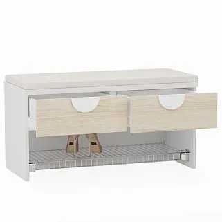 Тумба с 2 ящ. и полкой для обуви L-462